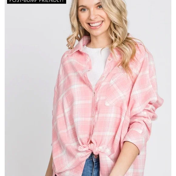 NWT Pink Flannel sz S - Picture 5 of 6